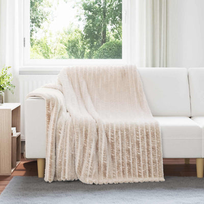 Vidaxl manta beige 200 x 150 cm polar