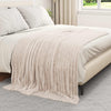 Plaid Vidaxl in pile beige 200 x 150 cm