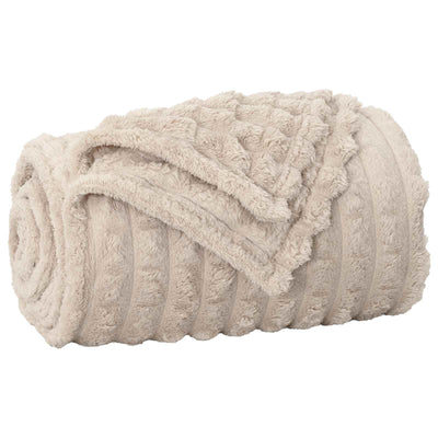 Vidaxl manta beige 240 x 220 cm polar