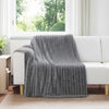 Coperta Vidaxl in pile grigio scuro 200 x 150 cm