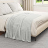 Vidaxl gooi deken grijs 150 x 130 cm fleece