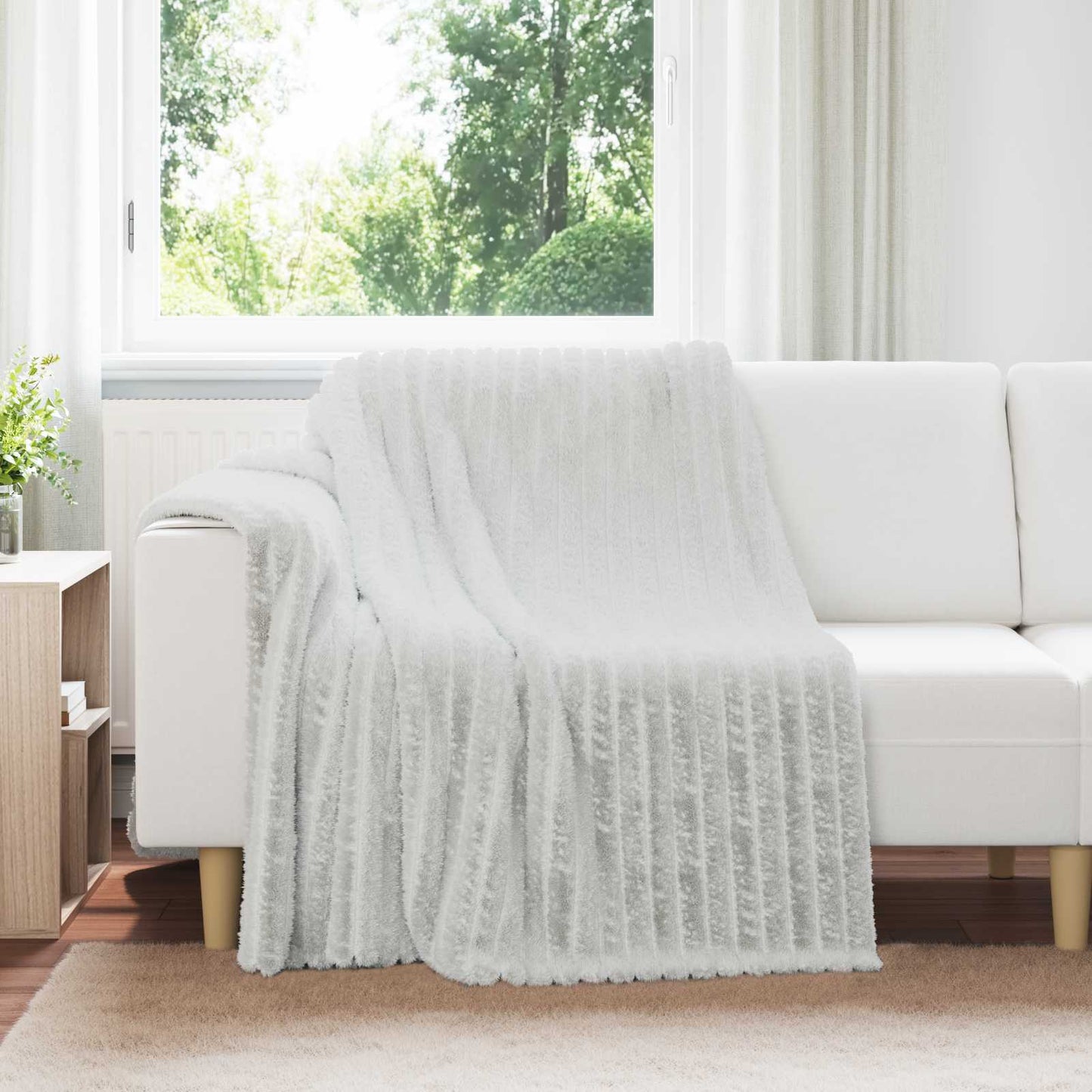 Coperta Vidaxx in pile grigio 200 x 150 cm