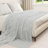 Coperta Vidaxx in pile grigio 240 x 220 cm