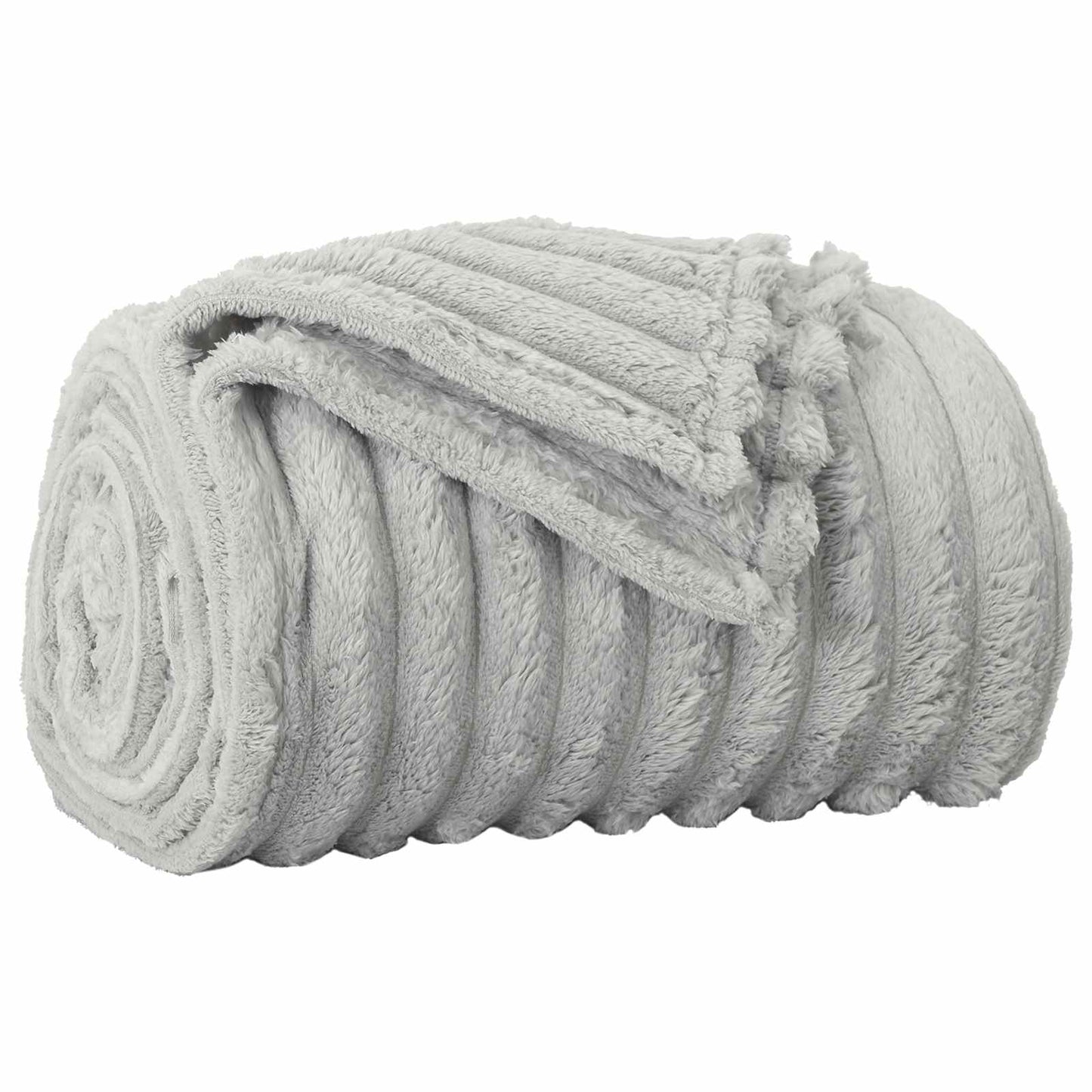 Coperta Vidaxx in pile grigio 240 x 220 cm