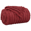Vidaxl gooi deken bordeaux rood 270 x 240 cm fleece