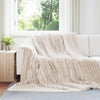 Tappeti Vidaxl 6 pezzi in pile beige 270 x 240 cm