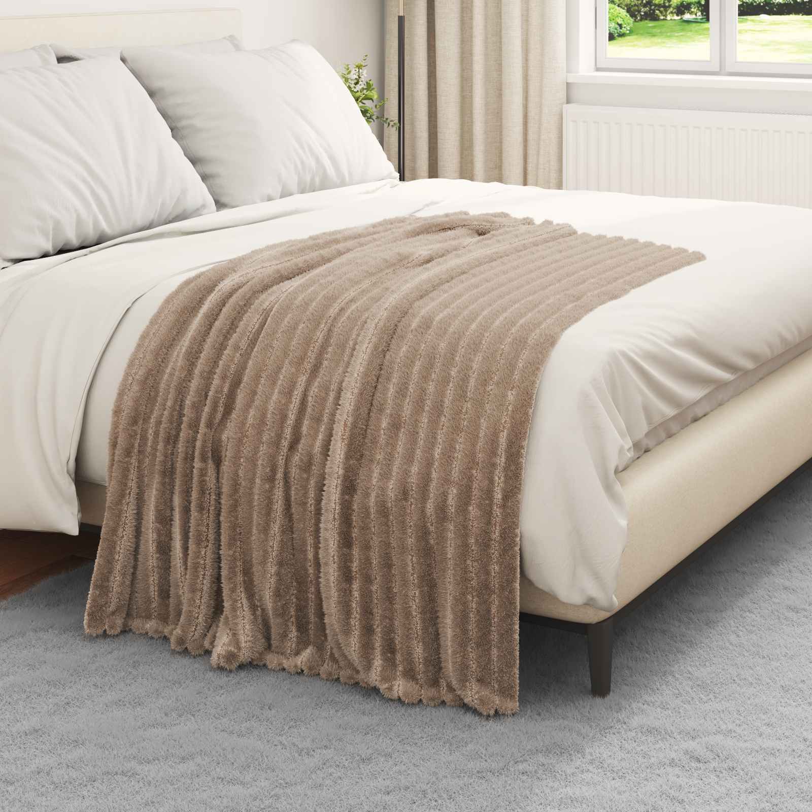 Vidaxl kleden 6 pcs kameel 150 x 130 cm fleece