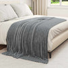 Tappeti Vidaxl 6 pz in pile grigio scuro 200 x 150 cm