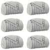 Vidaxl kleden 6 pcs grijs 240 x 220 cm fleece