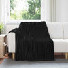 Tappeti VidaXL 6 pezzi in pile nero 200 x 150 cm