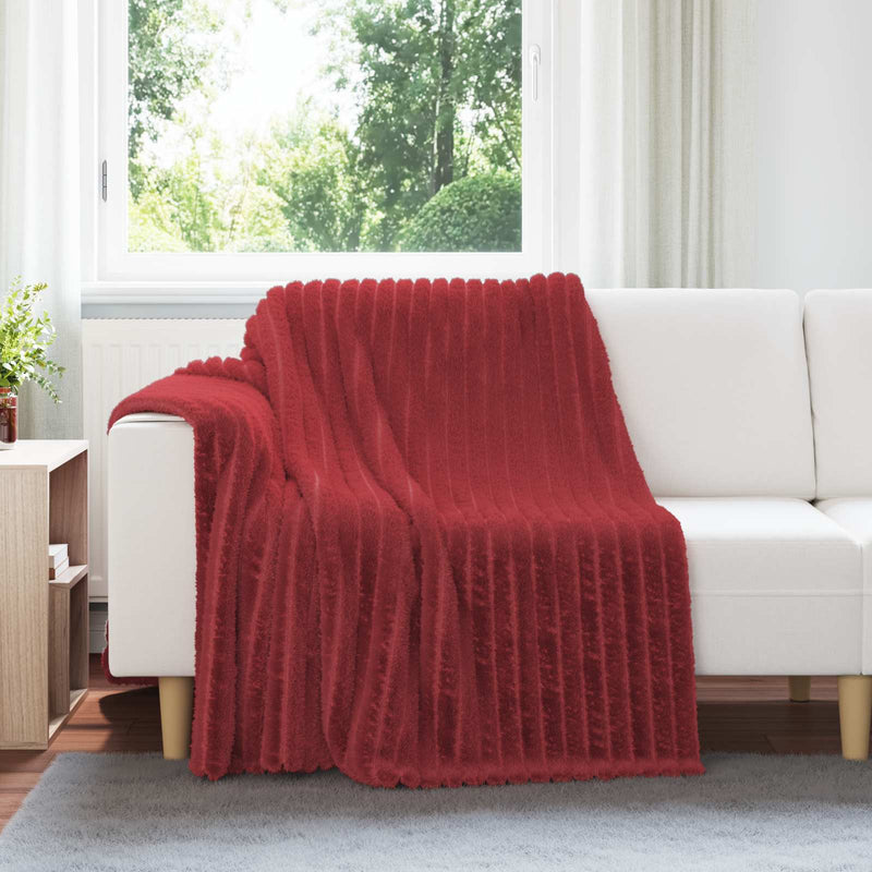 Tappeti VidaXL 6 pezzi in pile rosso bordeaux 200 x 150 cm