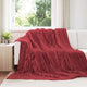 Vidaxl kleden 6 pcs bordeaux rood 270 x 240 cm fleece