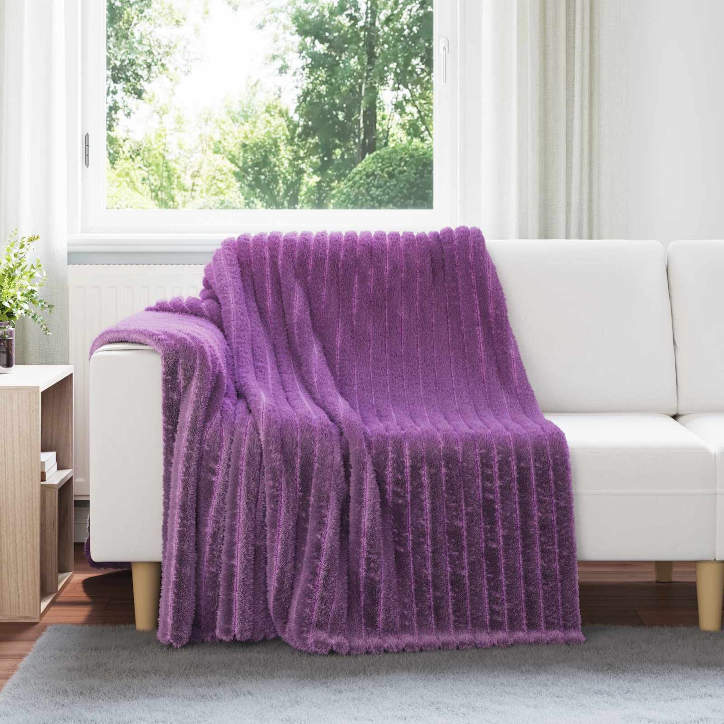 Tappeti Vidaxl 6 pz viola 200 x 150 cm in pile