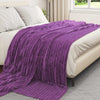 Tappeti Vidaxl 6 pezzi in pile viola 240 x 220 cm