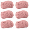 Vidaxl kleden 6 pcs roze 270 x 240 cm fleece