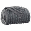 Coperta Vidaxl in pile grigio scuro 240 x 220 cm