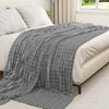 Coperta Vidaxl in pile grigio scuro 270 x 240 cm