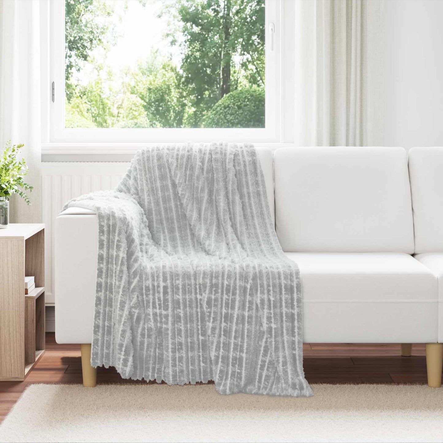 Coperta Vidaxx in pile grigio 150 x 130 cm
