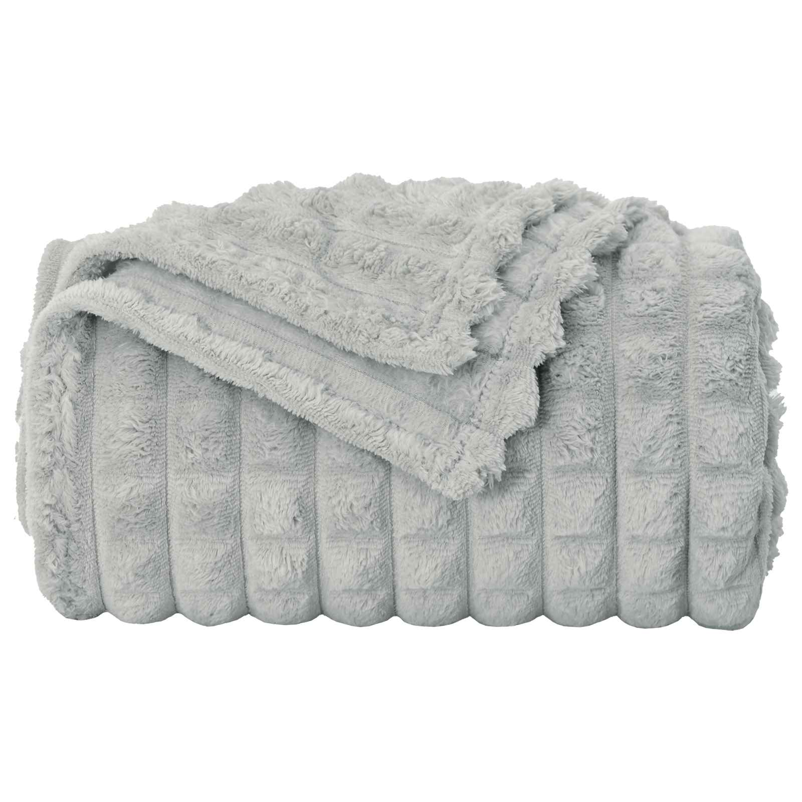 Coperta Vidaxx in pile grigio 200 x 150 cm