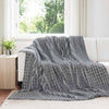 Alfombras vidaxl 6 piezas gris oscuro 270 x 240 cm polar