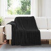 Tappeti VidaXL 6 pezzi in pile nero 200 x 150 cm