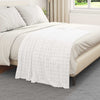 Tappeti VidaXL 6 pezzi in pile bianco 150 x 130 cm
