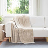 Vidaxl coperta in pile beige 130 x 150 cm