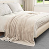 Plaid Vidaxl in pile beige 150 x 200 cm