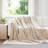 Vidaxl coperta in pile beige 240 x 270 cm