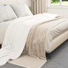 Vidaxl coperta in pile beige 240 x 270 cm