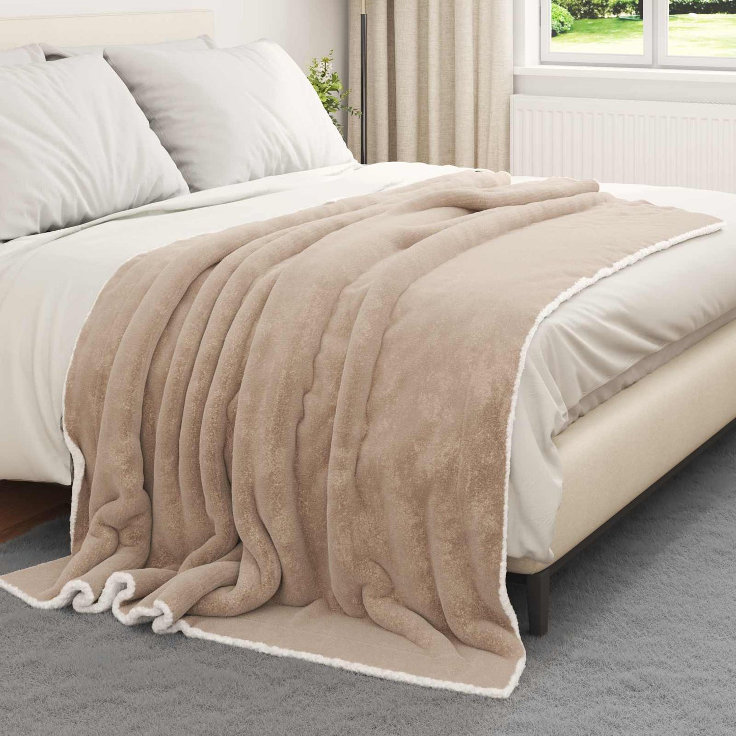 Vidaxl manta camel 150 x 200 cm polar