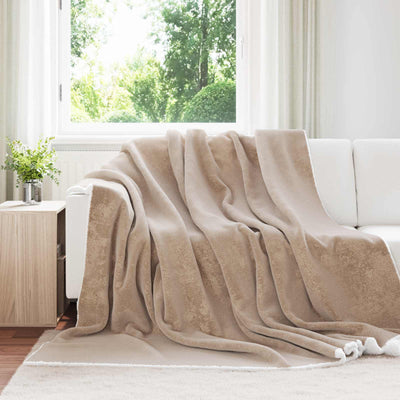 Vidaxl manta camel 240 x 270 cm polar
