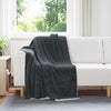 Coperta Vidaxl in pile grigio scuro 130 x 150 cm