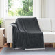 Coperta Vidaxl in pile grigio scuro 150 x 200 cm