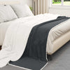 Coperta Vidaxl in pile grigio scuro 240 x 270 cm