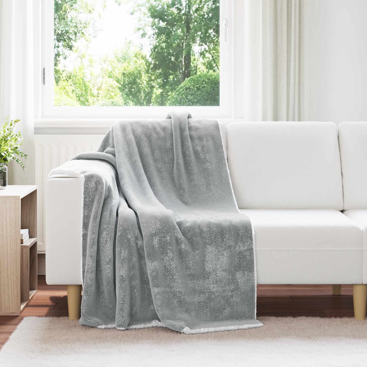 Coperta Vidaxx in pile grigio 130 x 150 cm