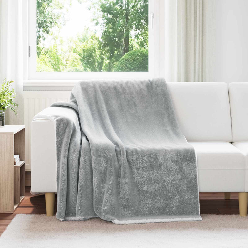 Vidaxl manta gris 150 x 200 cm polar