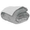Vidaxl gooi deken grijs 150 x 200 cm fleece