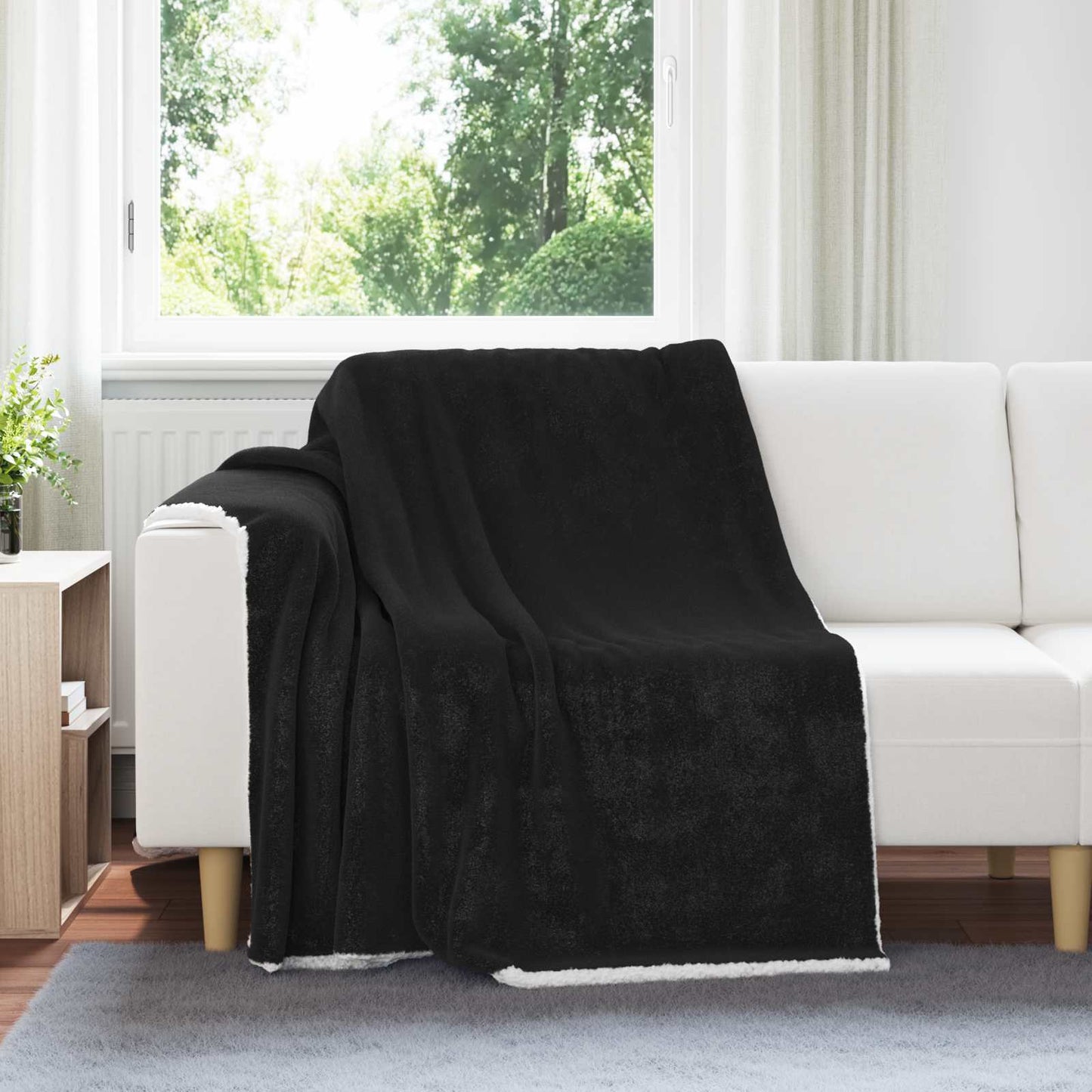 Coperta Vidaxx in pile nero 150 x 200 cm