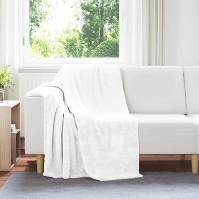Vidaxx manta blanca 130 x 150 cm polar