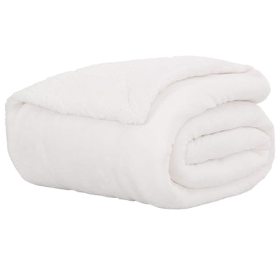 Vidaxx manta blanca 130 x 150 cm polar