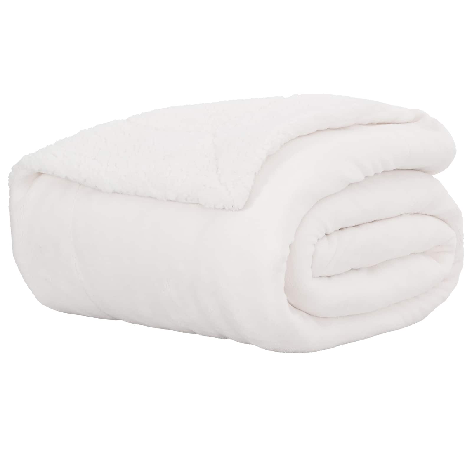 Coperta Vidaxx in pile bianco 220 x 240 cm