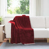 Coperta Vidaxx in pile rosso bordeaux 130 x 150 cm