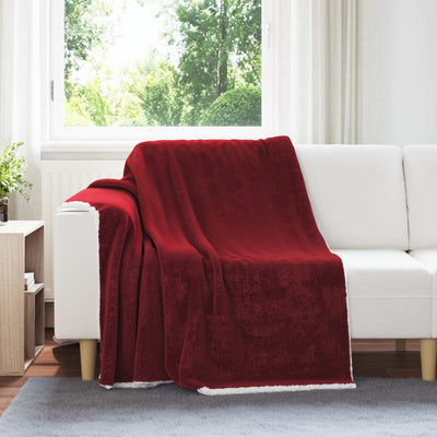 Vidaxx manta polar rojo burdeos 150 x 200 cm