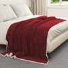 Coperta Vidaxx in pile rosso bordeaux 150 x 200 cm