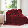Coperta Vidaxx in pile rosso bordeaux 220 x 240 cm