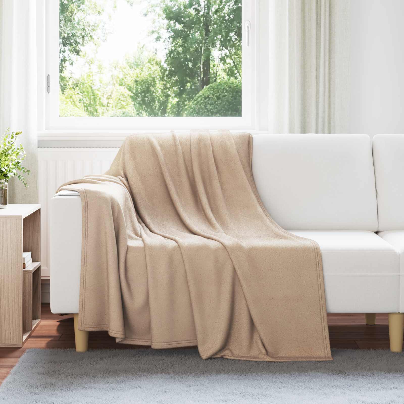 Vidaxl manta camel 200 x 150 cm polar