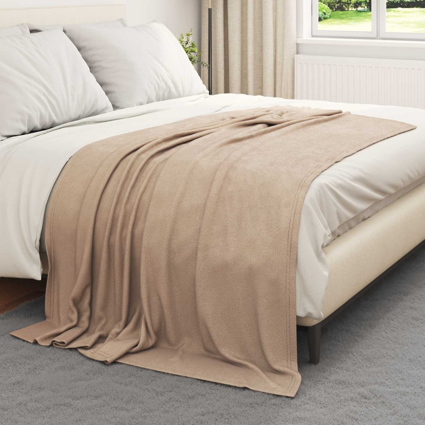 Vidaxl manta camel 200 x 150 cm polar