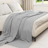 Vidaxl gooi deken grijs 270 x 240 cm fleece