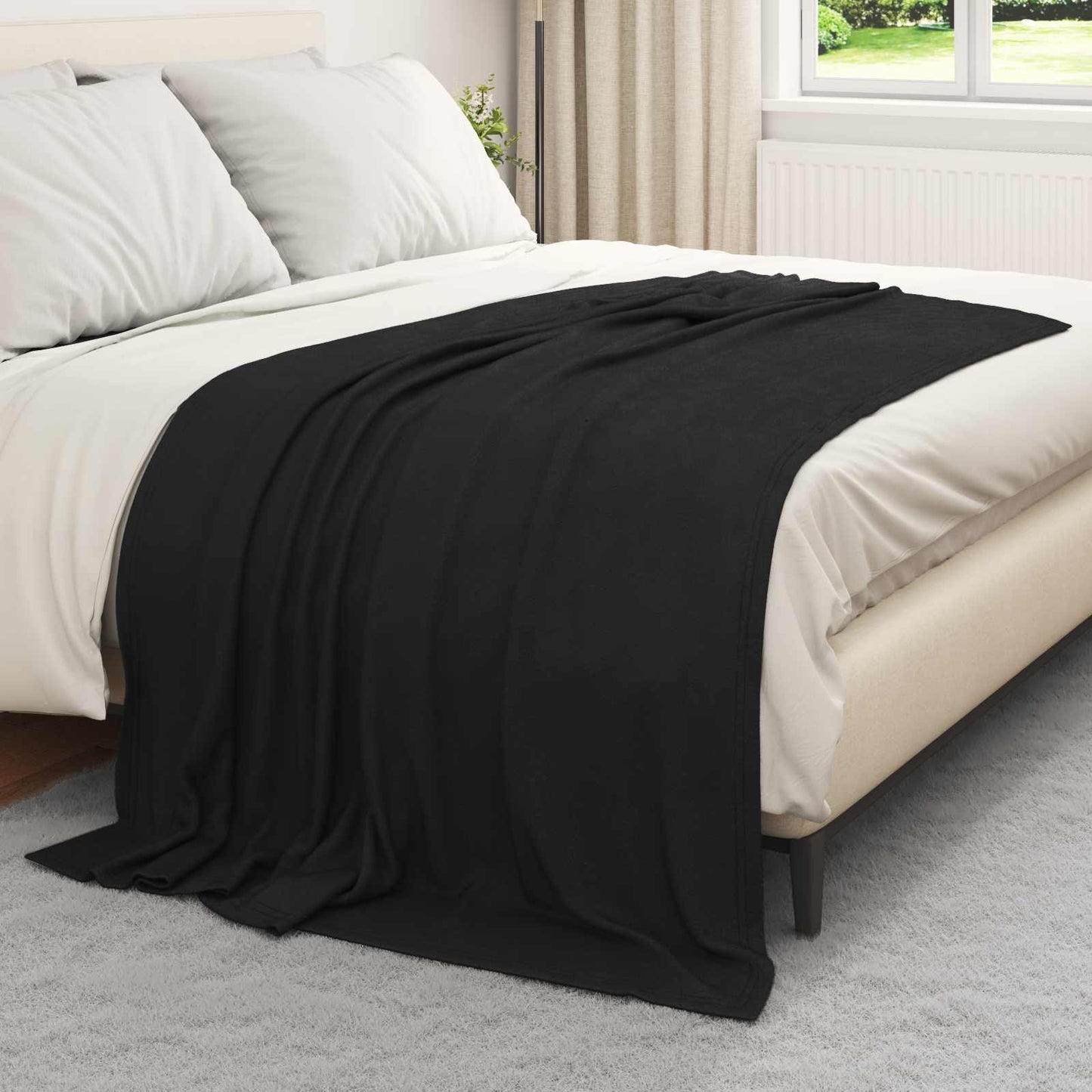 Coperta Vidaxx in pile nero 200 x 150 cm